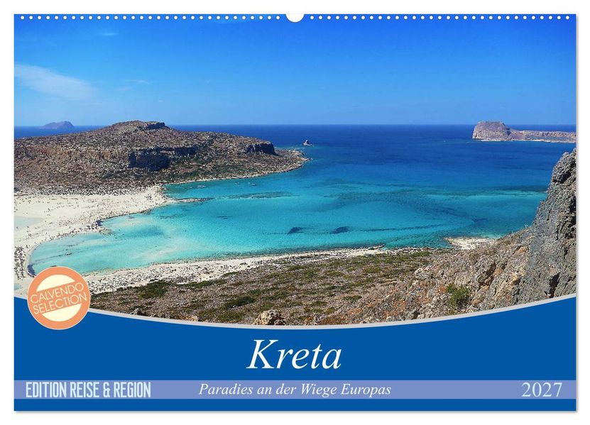 Kreta - Paradies an der Wiege Europas (Wandkalender 2027 DIN A2 quer) CALVENDO Monatskalender