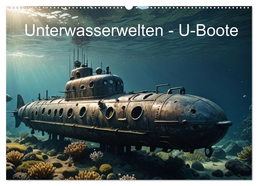 Unterwasserwelten - U-Boote (Wandkalender 2027 DIN A2 quer) CALVENDO Monatskalender
