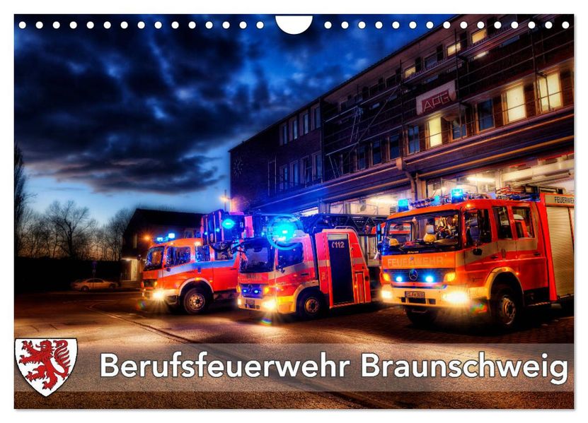 Berufsfeuerwehr Braunschweig (Wandkalender 2027 DIN A4 quer) CALVENDO Monatskalender
