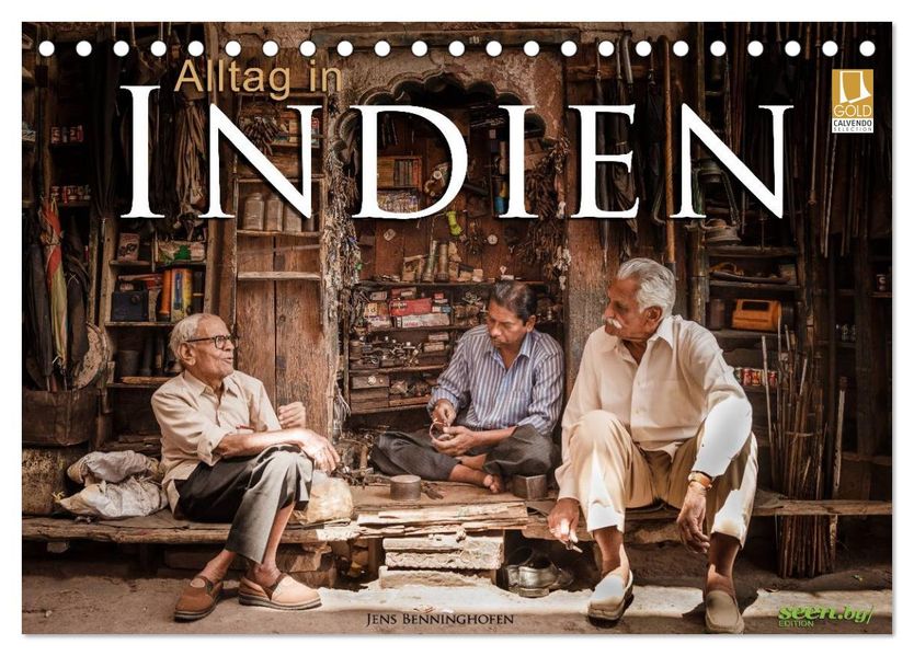 Alltag in Indien (Tischkalender 2027 DIN A5 quer) CALVENDO Monatskalender