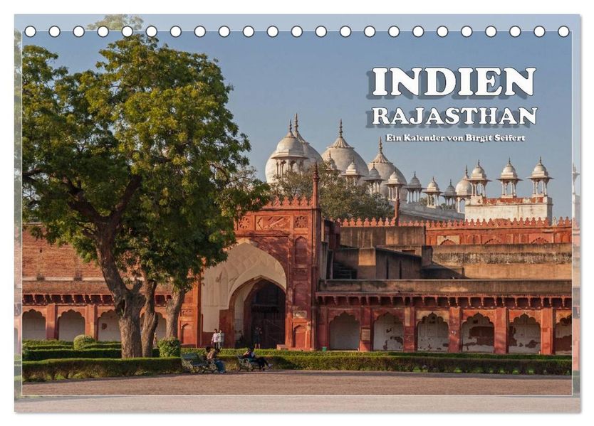 Indien Rajasthan (Tischkalender 2027 DIN A5 quer) CALVENDO Monatskalender