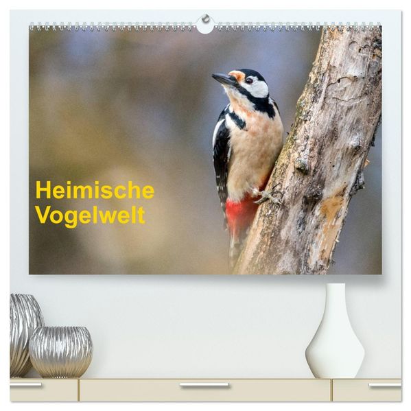 Heimische Vogelwelt (hochwertiger Premium Wandkalender 2027 DIN A2 quer) Kunstdruck in Hochglanz