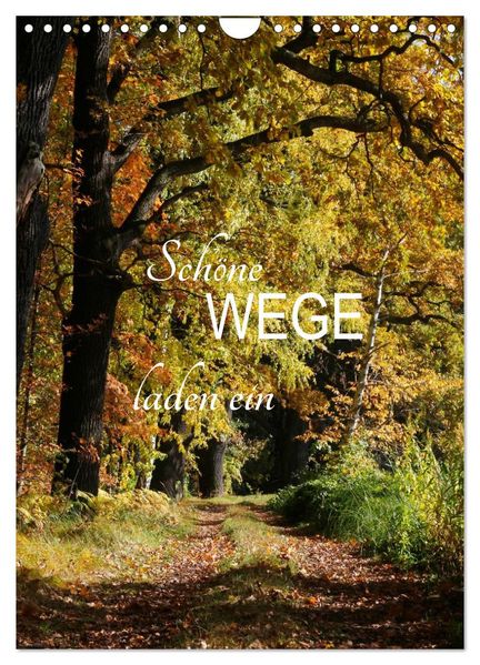Schöne Wege laden ein (Wandkalender 2027 DIN A4 hoch) CALVENDO Monatskalender