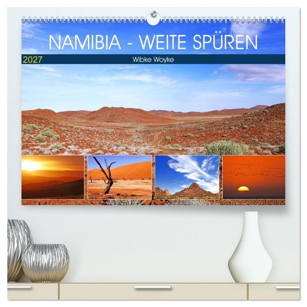 Namibia - Weite spüren (hochwertiger Premium Wandkalender 2027 DIN A2 quer) Kunstdruck in Hochglanz