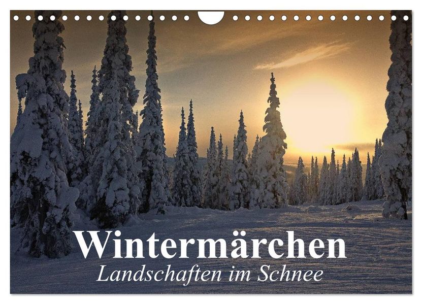 Wintermärchen Landschaften im Schnee (Wandkalender 2027 DIN A4 quer) CALVENDO Monatskalender
