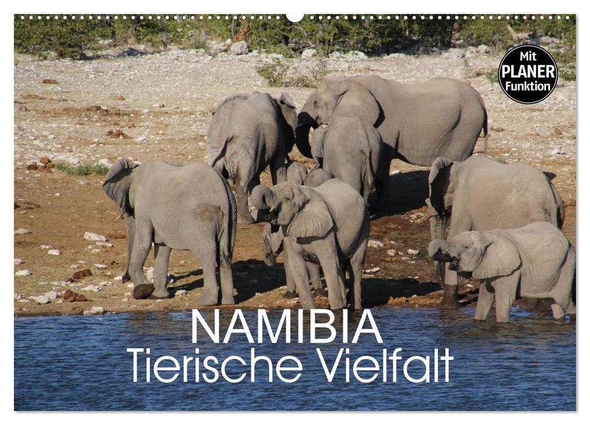 Namibia - Tierische Vielfalt (Planer) (Wandkalender 2027 DIN A2 quer) CALVENDO Monatskalender