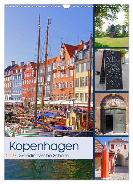 Kopenhagen. Skandinavische Schöne (Wandkalender 2027 DIN A3 hoch) CALVENDO Monatskalender
