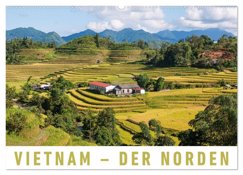 Vietnam - Der Norden (Wandkalender 2027 DIN A2 quer) CALVENDO Monatskalender