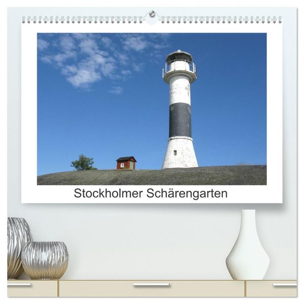 Stockholmer Schärengarten (hochwertiger Premium Wandkalender 2027 DIN A2 quer) Kunstdruck in Hochglanz