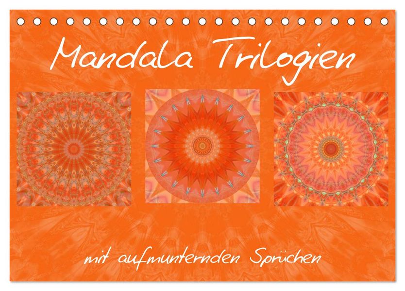 Mandala Trilogien (Tischkalender 2027 DIN A5 quer) CALVENDO Monatskalender