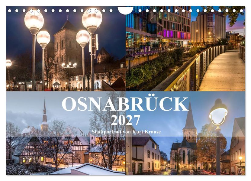 Stadtportrait Osnabrück (Wandkalender 2027 DIN A4 quer) CALVENDO Monatskalender