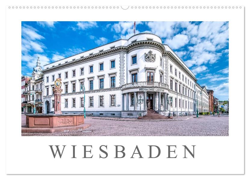 Wiesbaden Kurstadt mit Charme und Flair (Wandkalender 2027 DIN A2 quer) CALVENDO Monatskalender