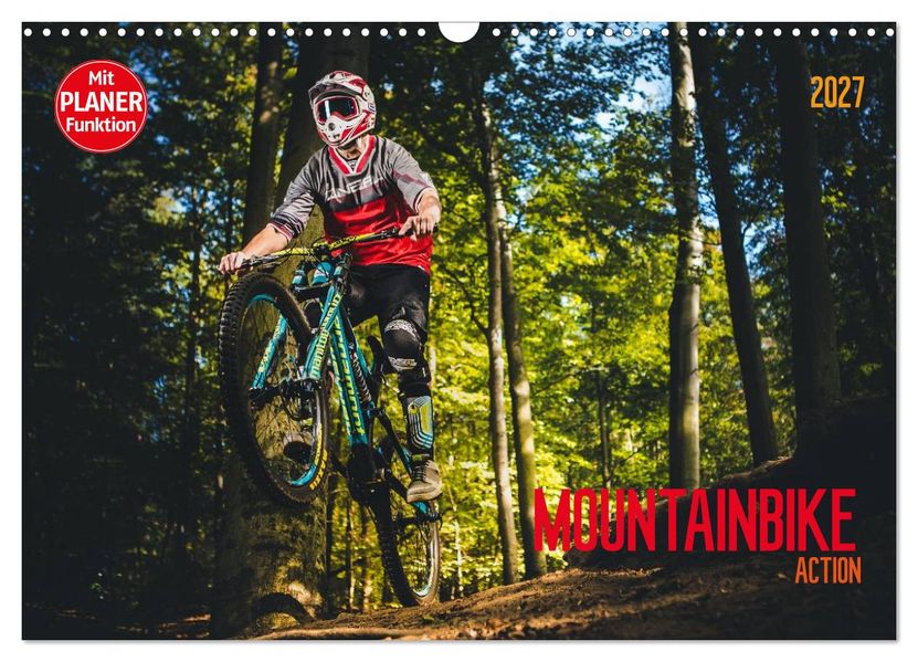 Mountainbike Action (Wandkalender 2027 DIN A3 quer) CALVENDO Monatskalender