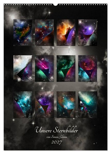 Unsere Sternbilder (Wandkalender 2027 DIN A2 hoch) CALVENDO Monatskalender