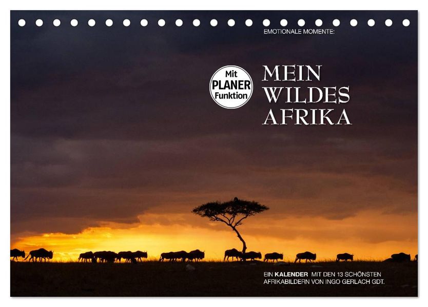 Emotionale Momente: Mein wildes Afrika (Tischkalender 2027 DIN A5 quer) CALVENDO Monatskalender