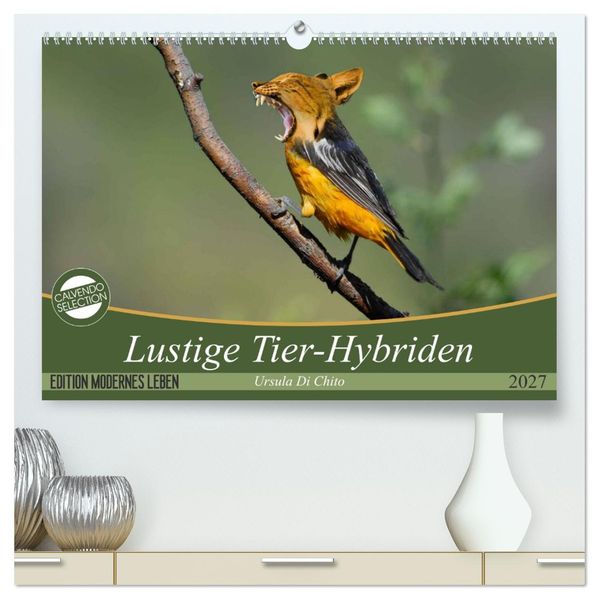 Lustige Tier-Hybriden (hochwertiger Premium Wandkalender 2027 DIN A2 quer) Kunstdruck in Hochglanz