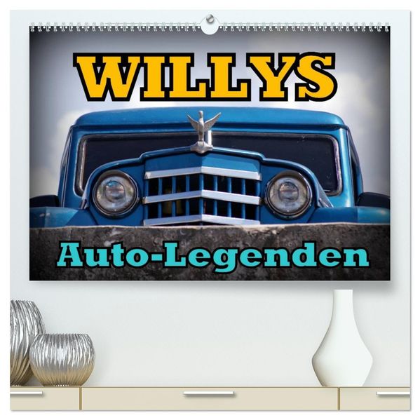 Auto-Legenden: WILLYS (hochwertiger Premium Wandkalender 2027 DIN A2 quer) Kunstdruck in Hochglanz