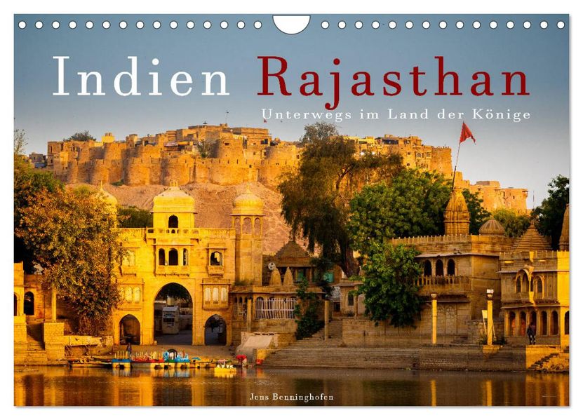 Indien Rajasthan: Unterwegs im Land der Könige (Wandkalender 2027 DIN A4 quer) CALVENDO Monatskalender