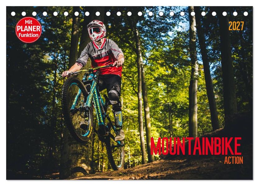 Mountainbike Action (Tischkalender 2027 DIN A5 quer) CALVENDO Monatskalender