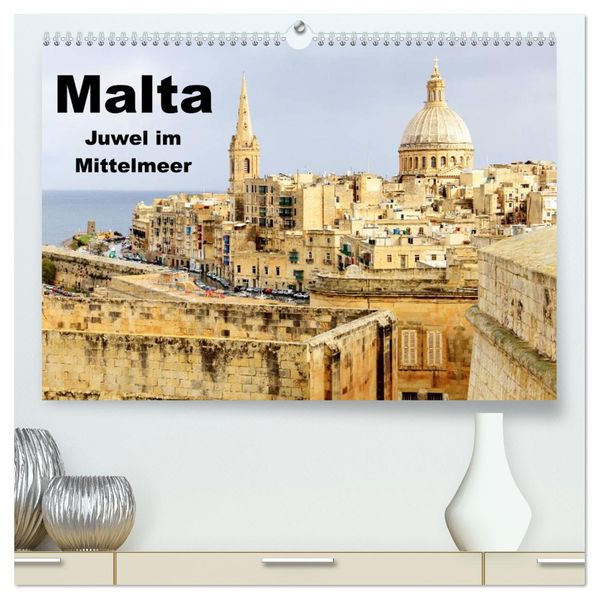 Malta - Juwel im Mittelmeer (hochwertiger Premium Wandkalender 2027 DIN A2 quer) Kunstdruck in Hochglanz