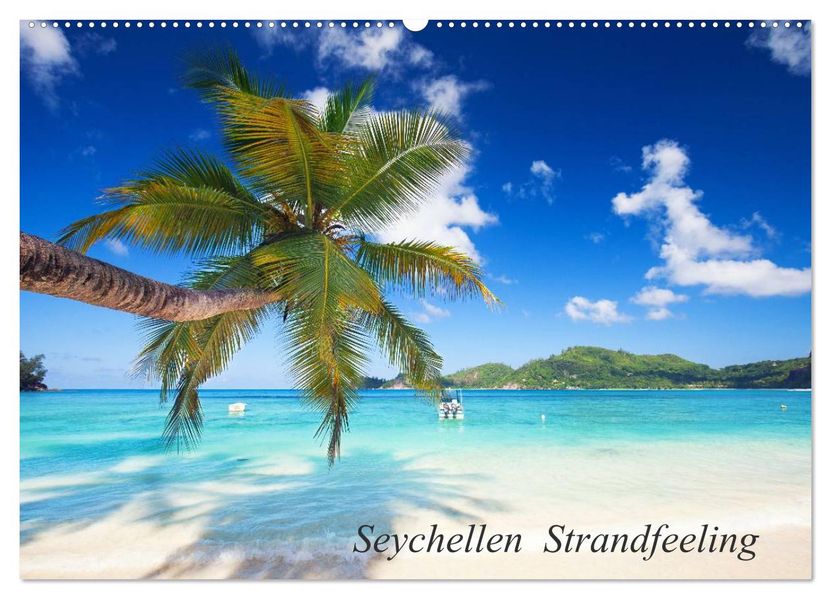 Seychellen Strandfeeling (Wandkalender 2027 DIN A2 quer) CALVENDO Monatskalender