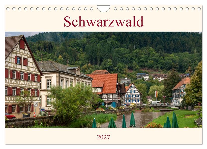 Schwarzwald (Wandkalender 2027 DIN A4 quer) CALVENDO Monatskalender
