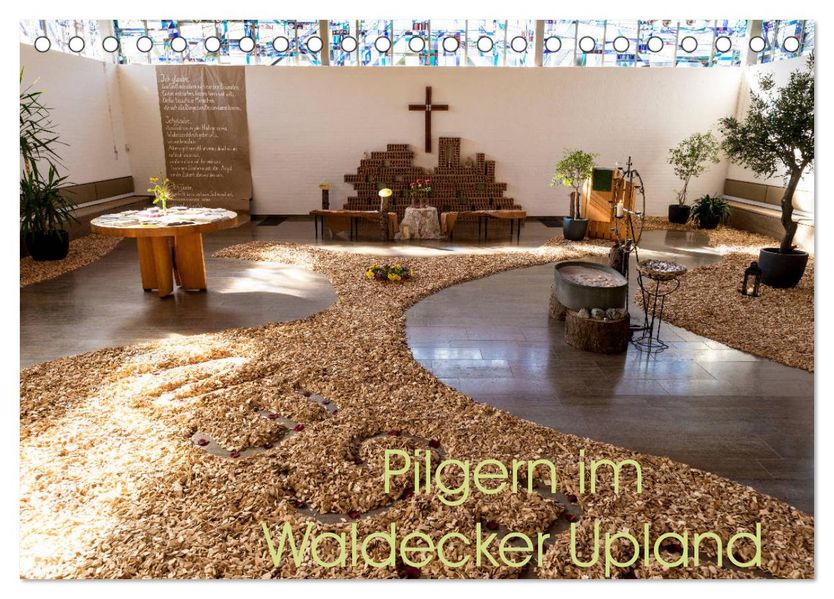 Pilgern im Waldecker Upland (Tischkalender 2027 DIN A5 quer) CALVENDO Monatskalender
