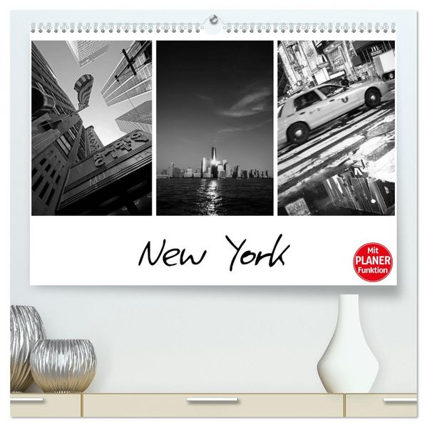 New York (hochwertiger Premium Wandkalender 2027 DIN A2 quer) Kunstdruck in Hochglanz