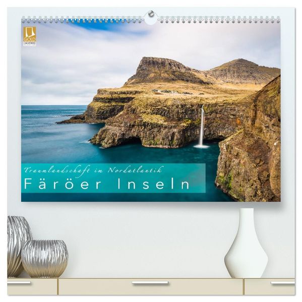 Traumlandschaft im Nordatlantik. Färöer Inseln (hochwertiger Premium Wandkalender 2027 DIN A2 quer) Kunstdruck in Hochglanz