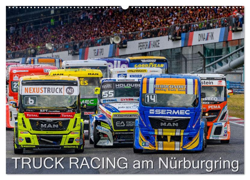 Truck Racing am Nürburgring (Wandkalender 2027 DIN A2 quer) CALVENDO Monatskalender