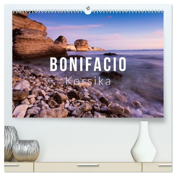 Bonifacio. Korsika (hochwertiger Premium Wandkalender 2027 DIN A2 quer) Kunstdruck in Hochglanz