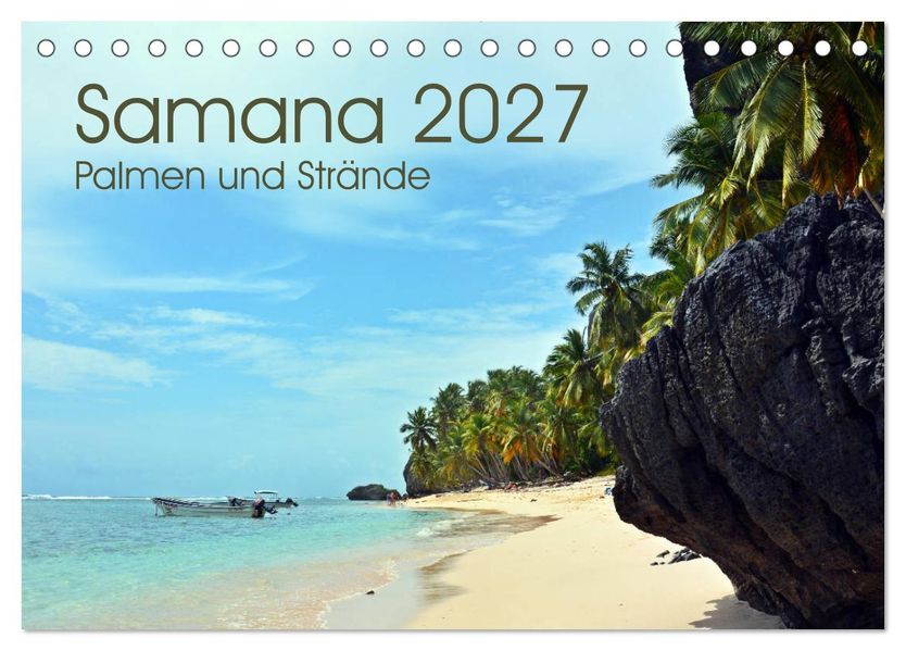 Samana - Palmen und Strände (Tischkalender 2027 DIN A5 quer) CALVENDO Monatskalender
