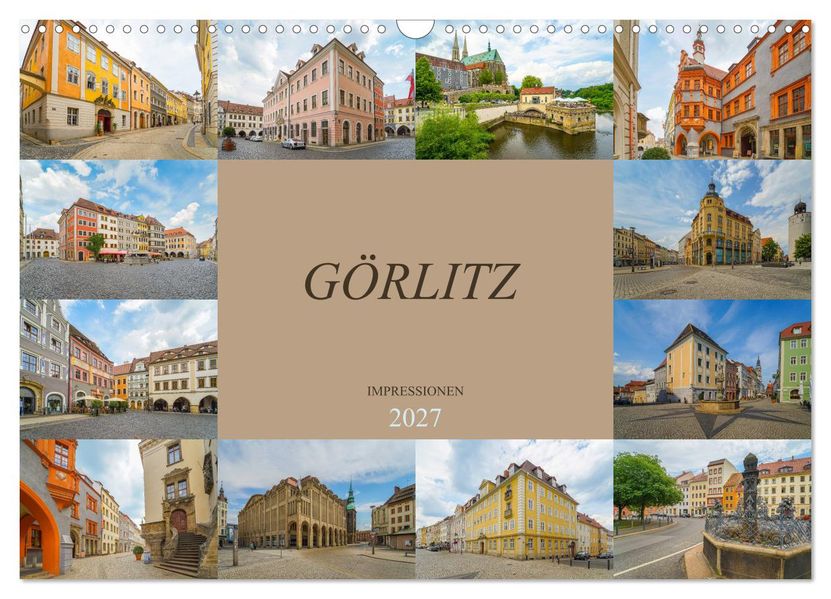 Görlitz Impressionen (Wandkalender 2027 DIN A3 quer) CALVENDO Monatskalender