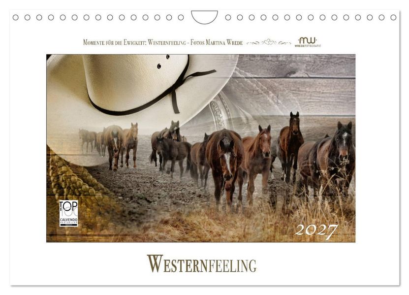 Western-Feeling (Wandkalender 2027 DIN A4 quer) CALVENDO Monatskalender