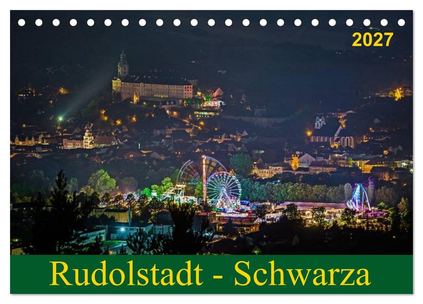 Rudolstadt - Schwarza (Tischkalender 2027 DIN A5 quer) CALVENDO Monatskalender