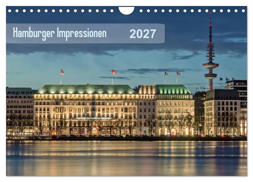 Hamburger Impressionen 2027 (Wandkalender 2027 DIN A4 quer) CALVENDO Monatskalender