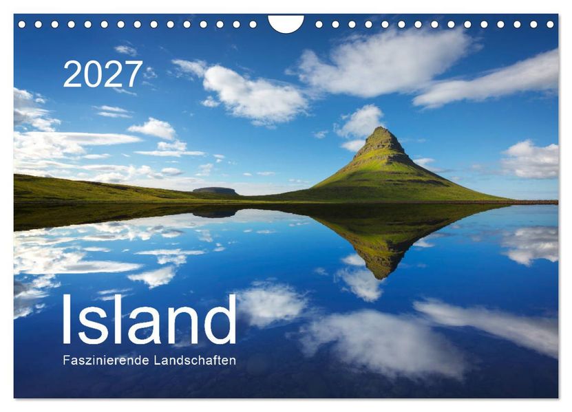ISLAND 2027 - Faszinierende Landschaften (Wandkalender 2027 DIN A4 quer) CALVENDO Monatskalender