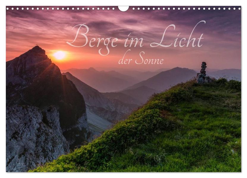 Berge im Licht der Sonne (Wandkalender 2027 DIN A3 quer) CALVENDO Monatskalender