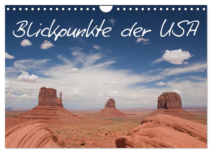 Blickpunkte der USA (Wandkalender 2027 DIN A4 quer) CALVENDO Monatskalender