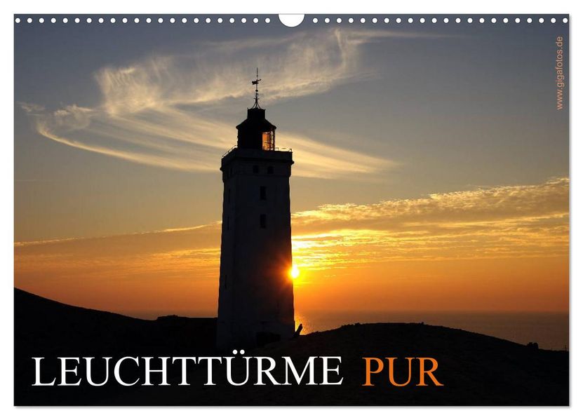 Leuchttürme PUR (Wandkalender 2027 DIN A3 quer) CALVENDO Monatskalender