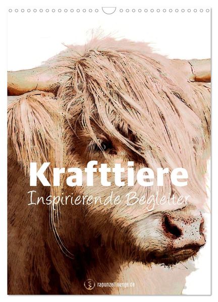 Krafttiere - Inspirierende Begleiter voller Magie und Seele (Wandkalender 2027 DIN A3 hoch) CALVENDO Monatskalender