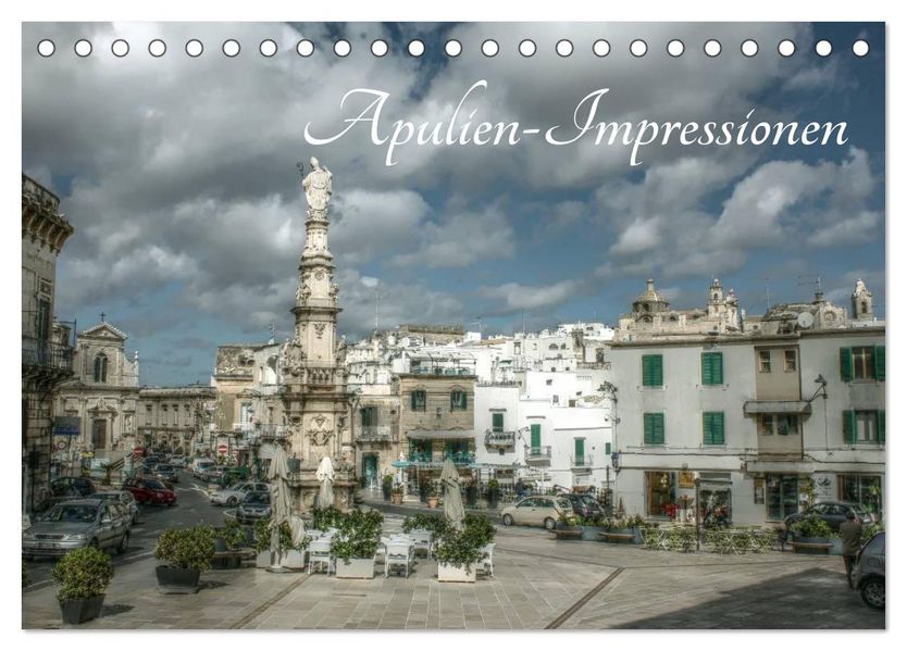 Apulien - Impressionen (Tischkalender 2027 DIN A5 quer) CALVENDO Monatskalender