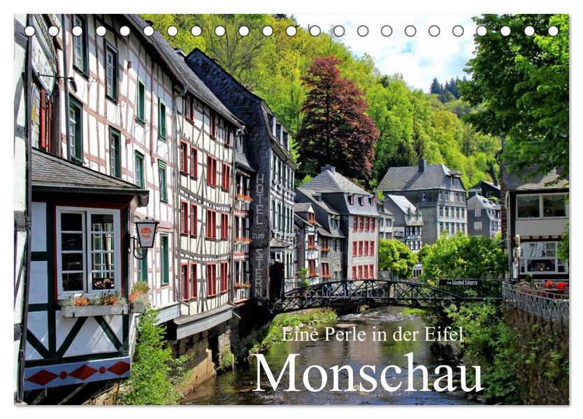 Eine Perle in der Eifel - Monschau (Tischkalender 2027 DIN A5 quer) CALVENDO Monatskalender