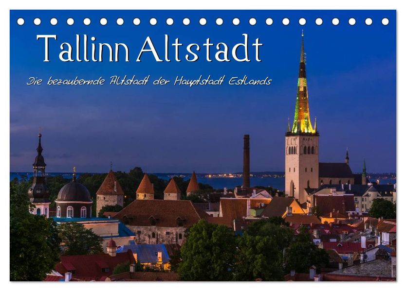 Tallinn Altstadt (Tischkalender 2027 DIN A5 quer) CALVENDO Monatskalender