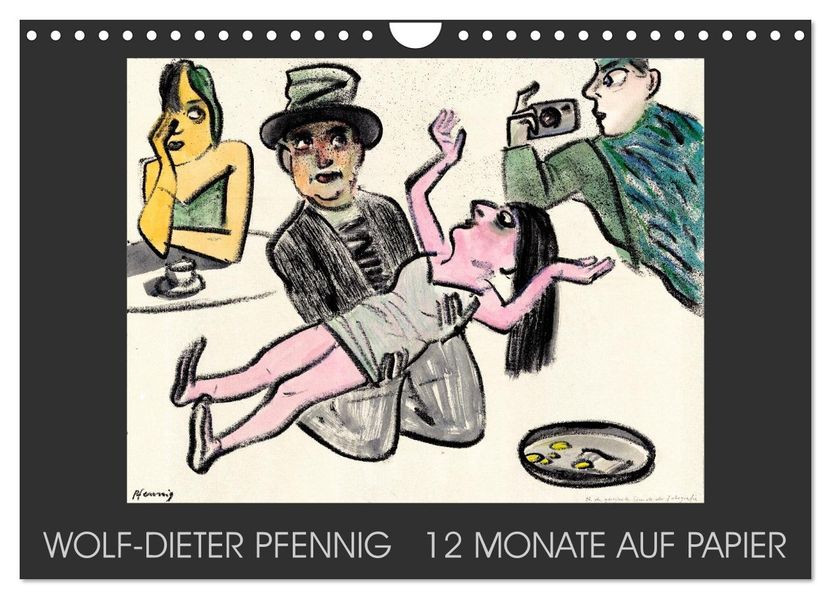 Wolf-Dieter Pfenning - 12 Monate auf Papier (Wandkalender 2027 DIN A4 quer) CALVENDO Monatskalender