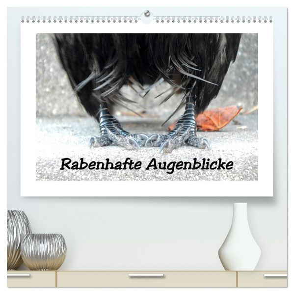 Rabenhafte Augenblicke (hochwertiger Premium Wandkalender 2027 DIN A2 quer) Kunstdruck in Hochglanz