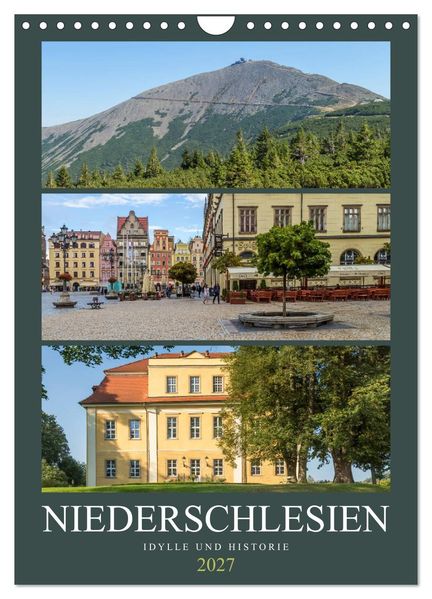 NIEDERSCHLESIEN Idylle und Historie (Wandkalender 2027 DIN A4 hoch) CALVENDO Monatskalender