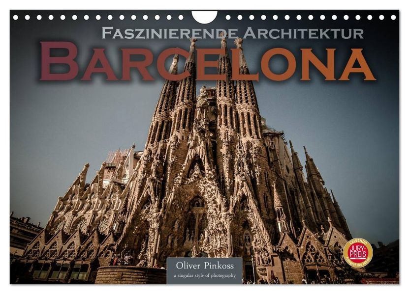Barcelona - Faszinierende Architektur (Wandkalender 2027 DIN A4 quer) CALVENDO Monatskalender