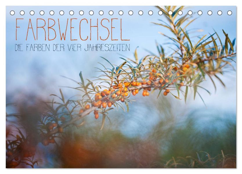 Farbwechsel - Die Farben der vier Jahreszeiten (Tischkalender 2027 DIN A5 quer) CALVENDO Monatskalender