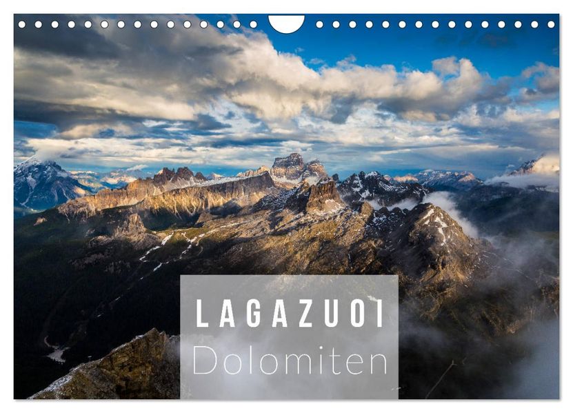 Lagazuoi Dolomiten (Wandkalender 2027 DIN A4 quer) CALVENDO Monatskalender